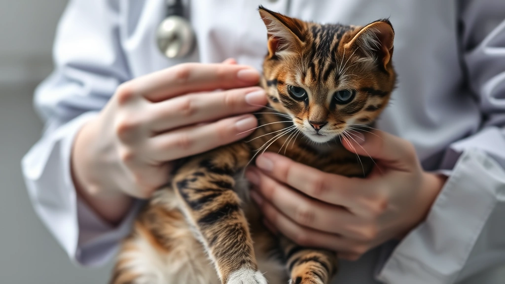 cat-spay-complications - 
A veterinarian’s hands gently examining a cat’s abdomen during a po