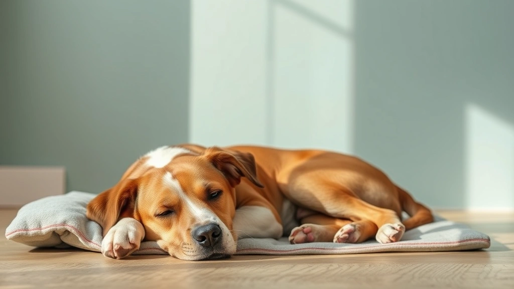 nasal-congestion-in-dogs - 
peaceful recovery space for a resting dog
