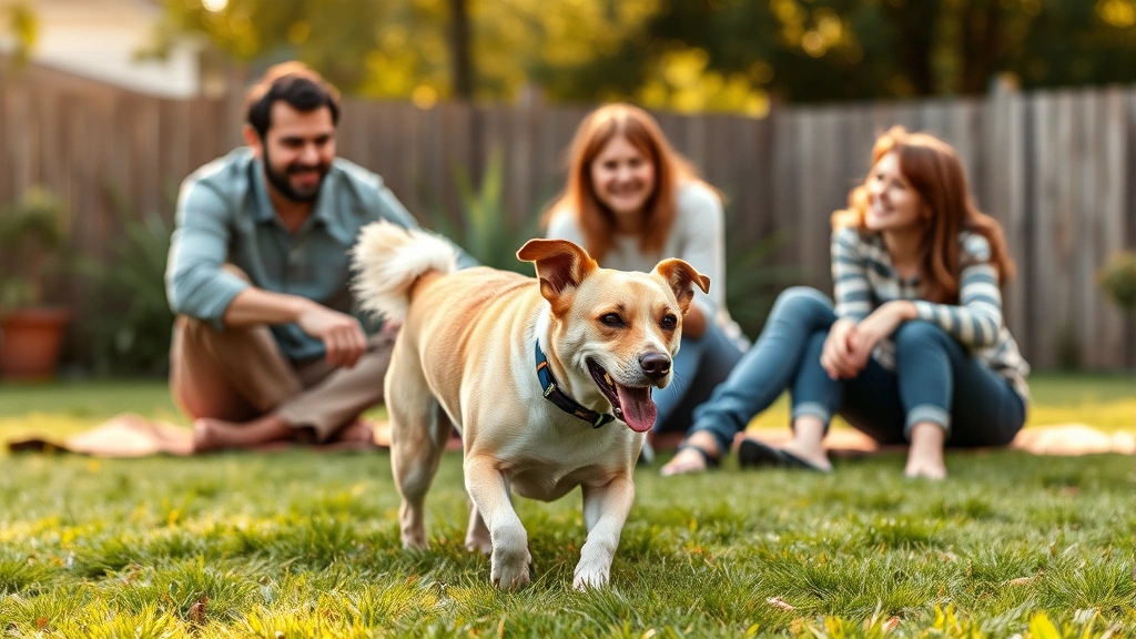 nexgard-rx-vs-alternatives -
A happy family with their dog playing together in a backyard, the dog appears a