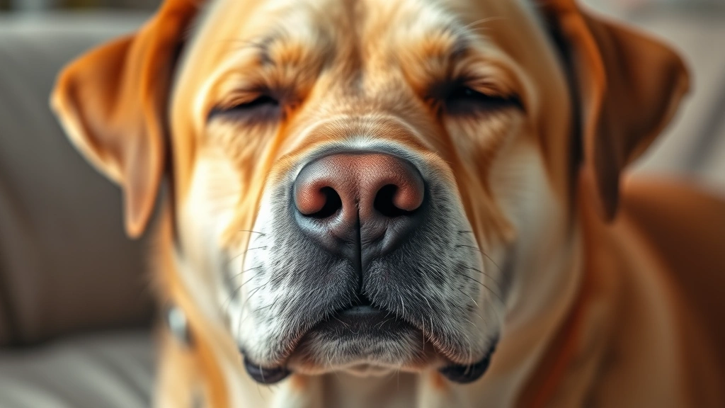 renal-failure-in-dogs -
A close-up of a senior dog’s face showing calm, peaceful expression. The
