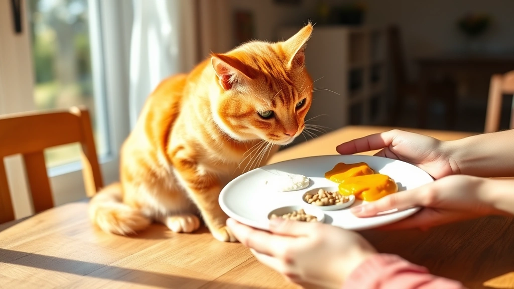 safe human foods for cats illustration