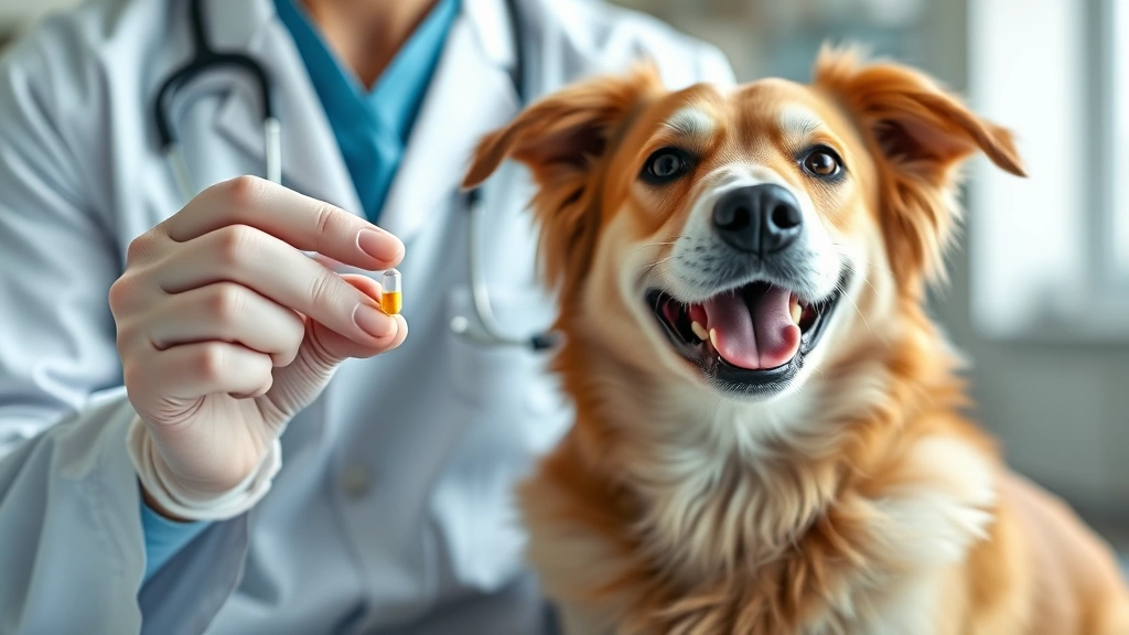 vetoryl-capsules-cushings-rx-vs-alternatives - 
Photorealistic image of a veterinarian (shown from shoulders down, no face requ