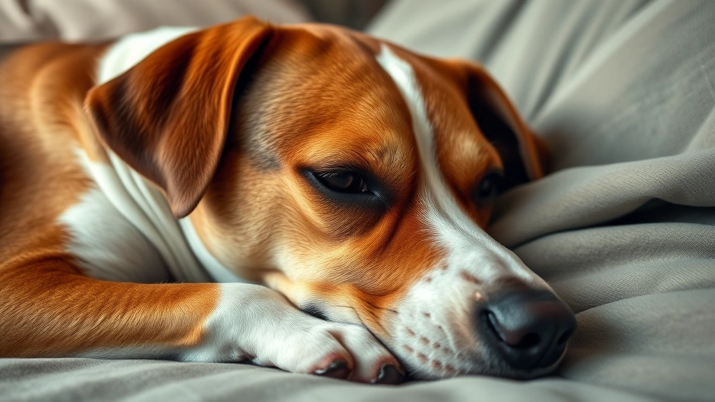 chronic-rhinitis-in-dogs - 
Photorealistic close-up of a medium-sized dog (such as a beagle or cocker spani