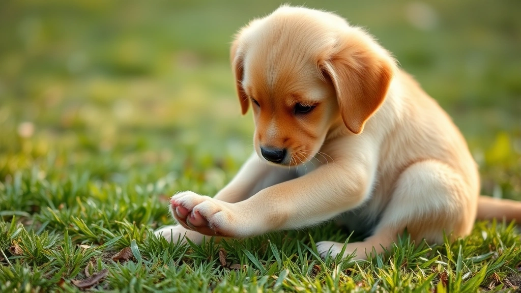 online vet for puppy licking paws pet photo 0
