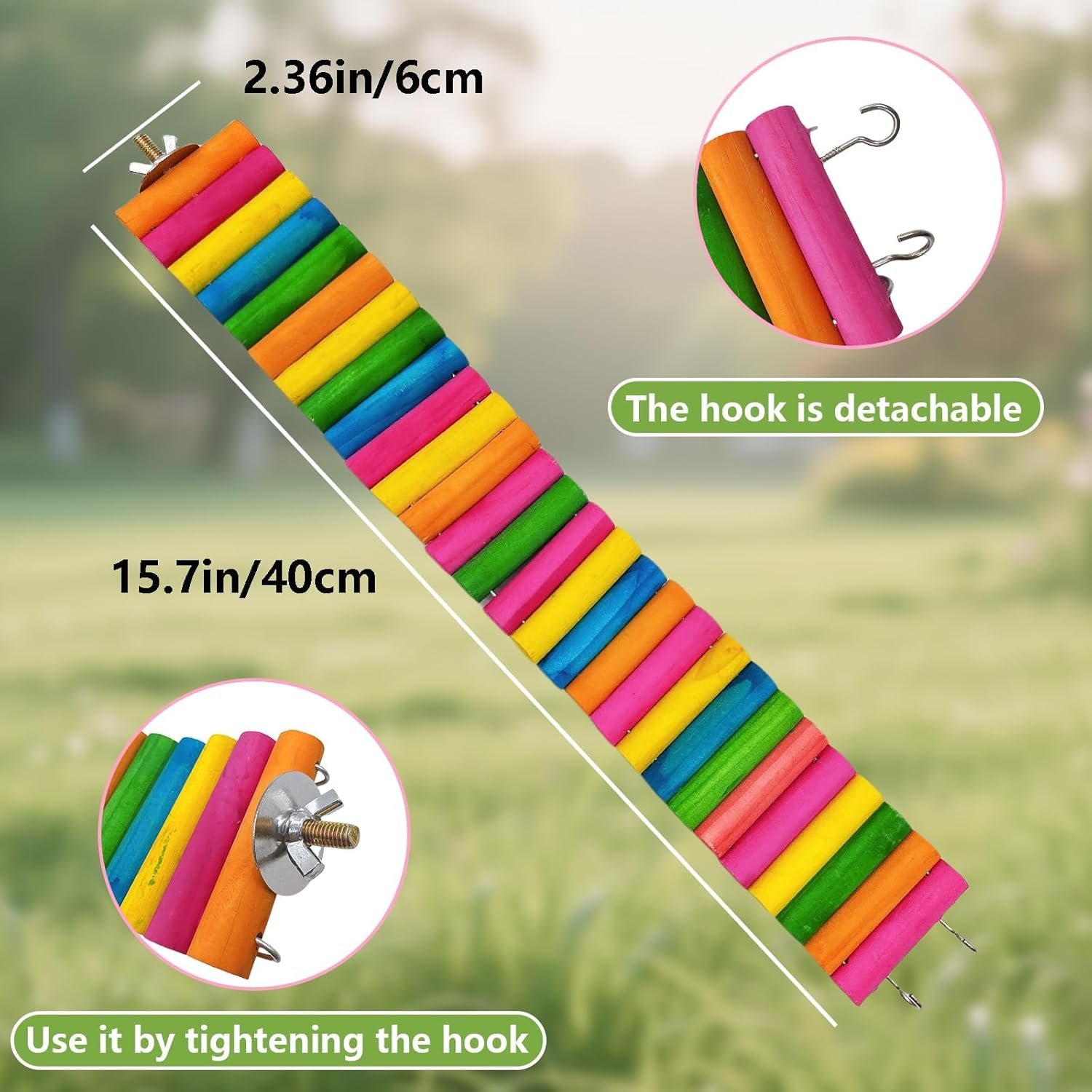 2Piece Hamster Colorful Bridge,Flexible Bendy Climbing Ladder ...