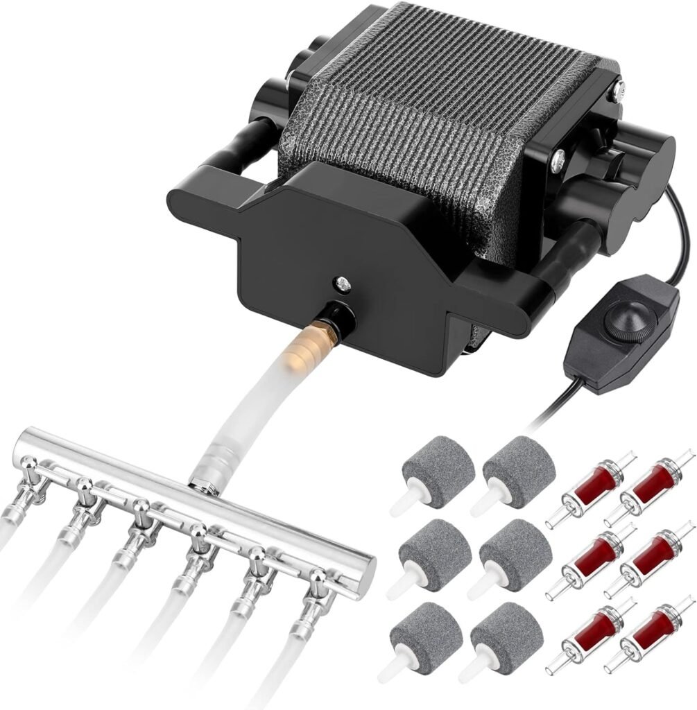 AquaMiracle Quiet Aquarium Air Pump 200/317/475GPH High ... product review photo