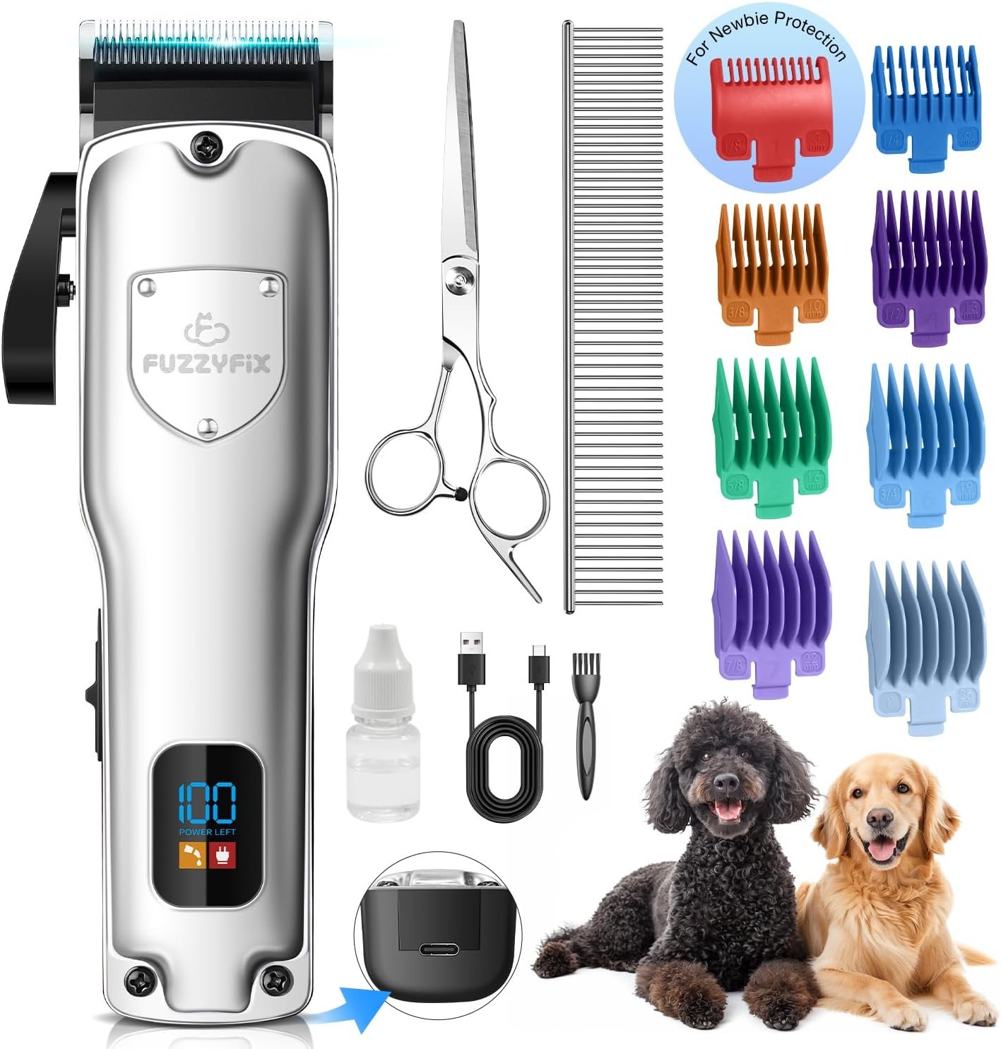 FuzzyFix Dog Clippers for Grooming for Thick Heavy Coats ... product review