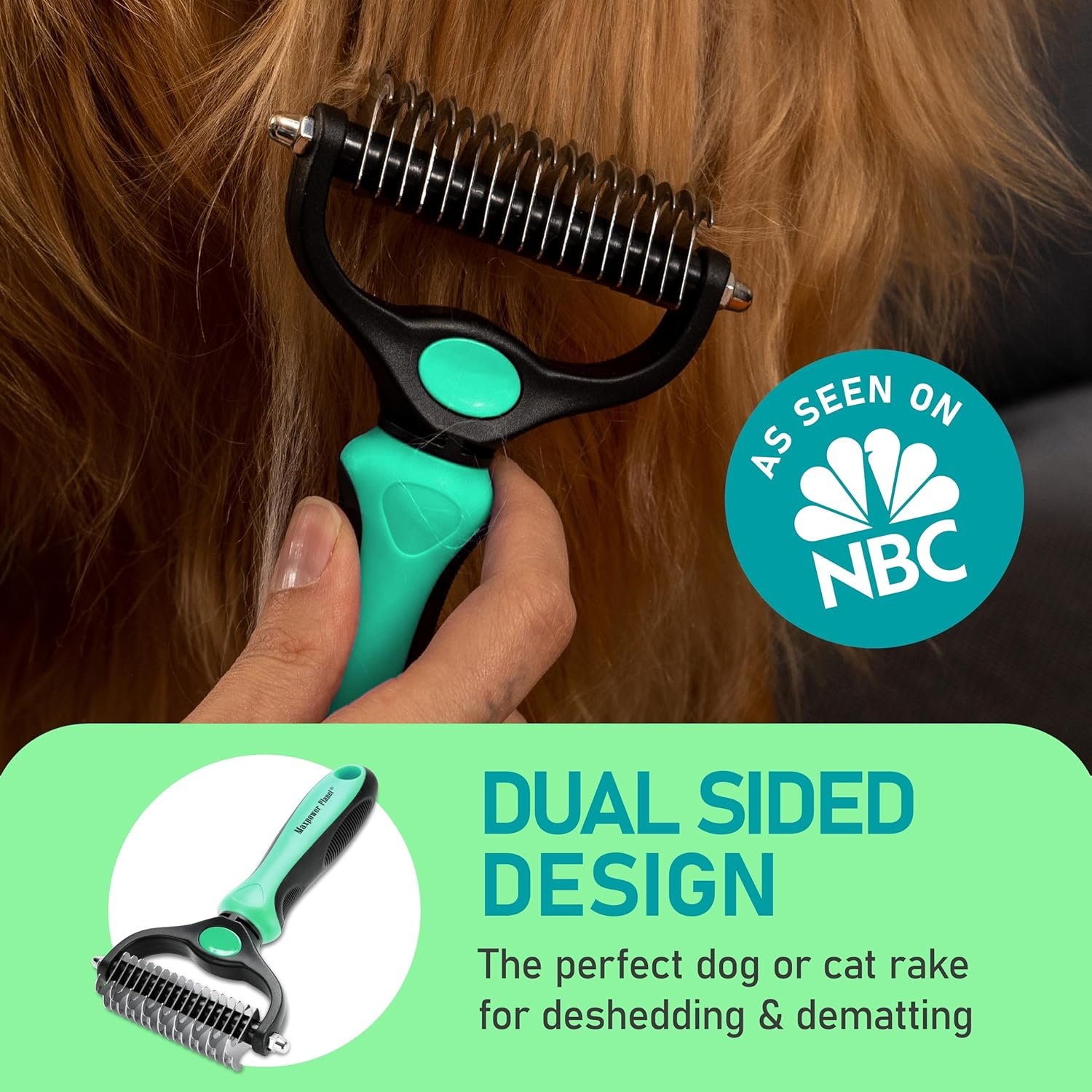 Maxpower Planet Hair Brush - Double Sided Shedding ...
