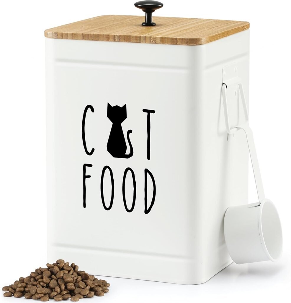 PERFNIQUE Cat Food Storage Container, Airtight Cat Treat ... product review photo