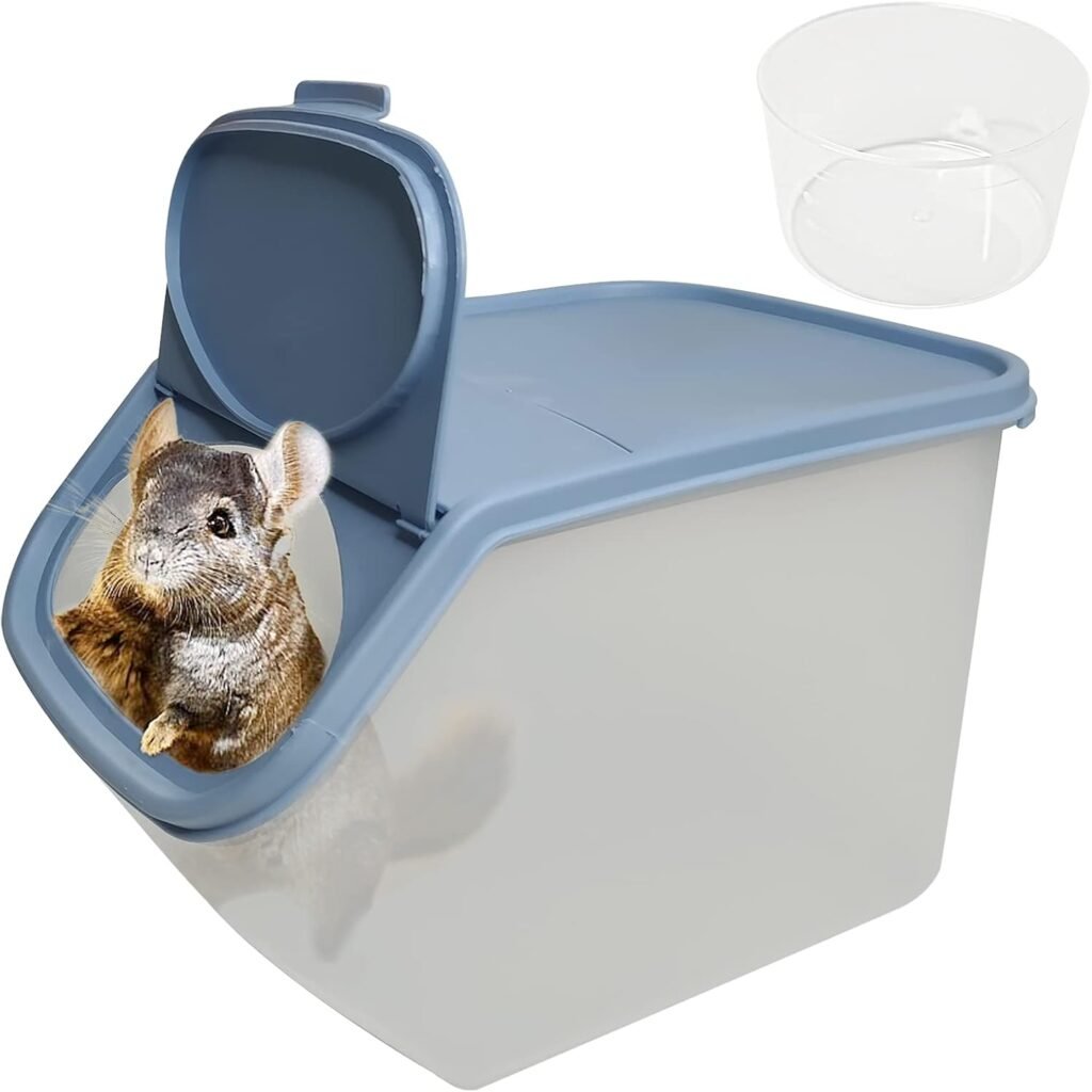 PINVNBY Chinchilla Sand Bath Box Gerbil Bathroom ... product review photo
