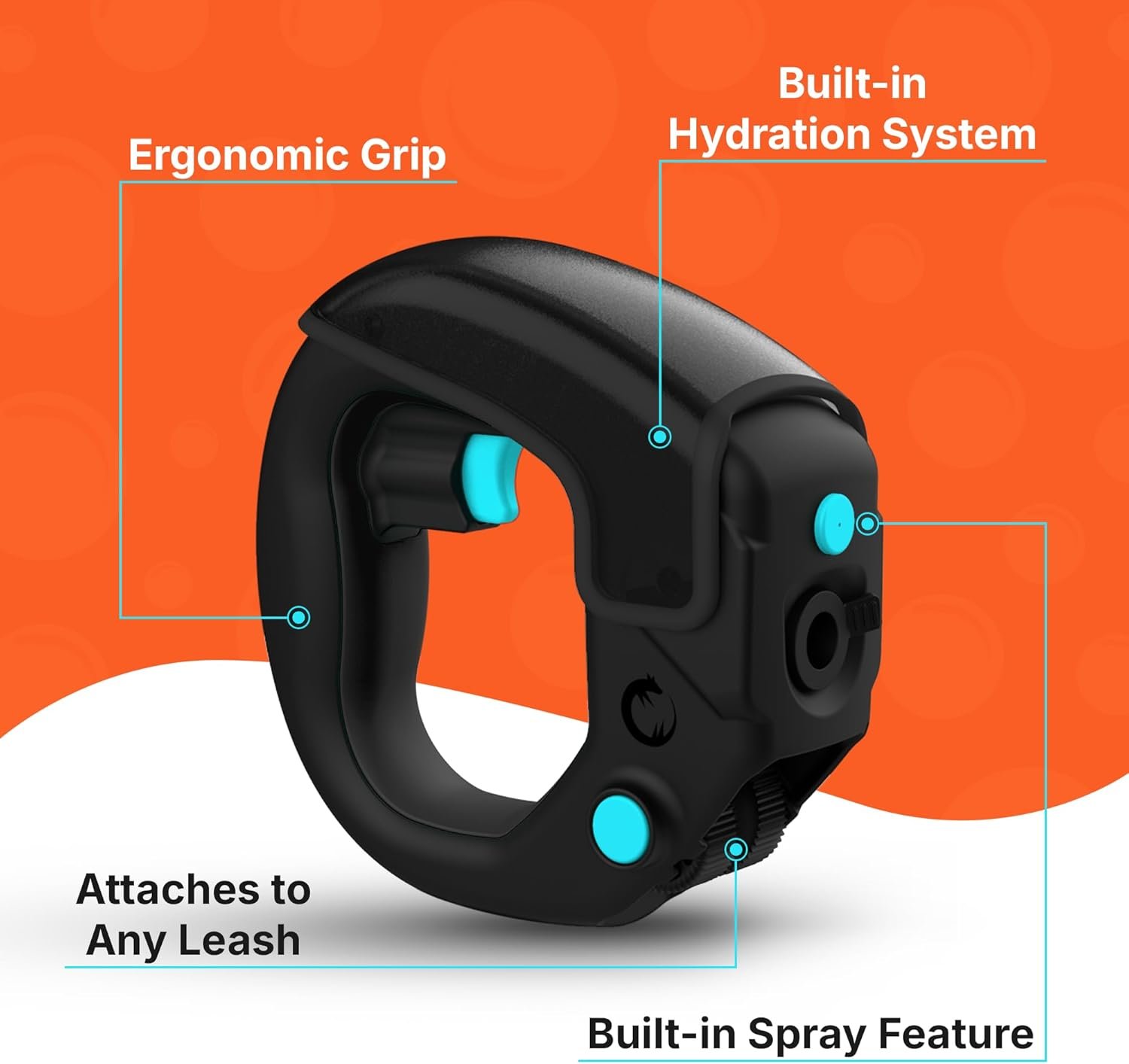 Portable Dog Water Bottle with Flip-Open Cup & Squirt Feature ...