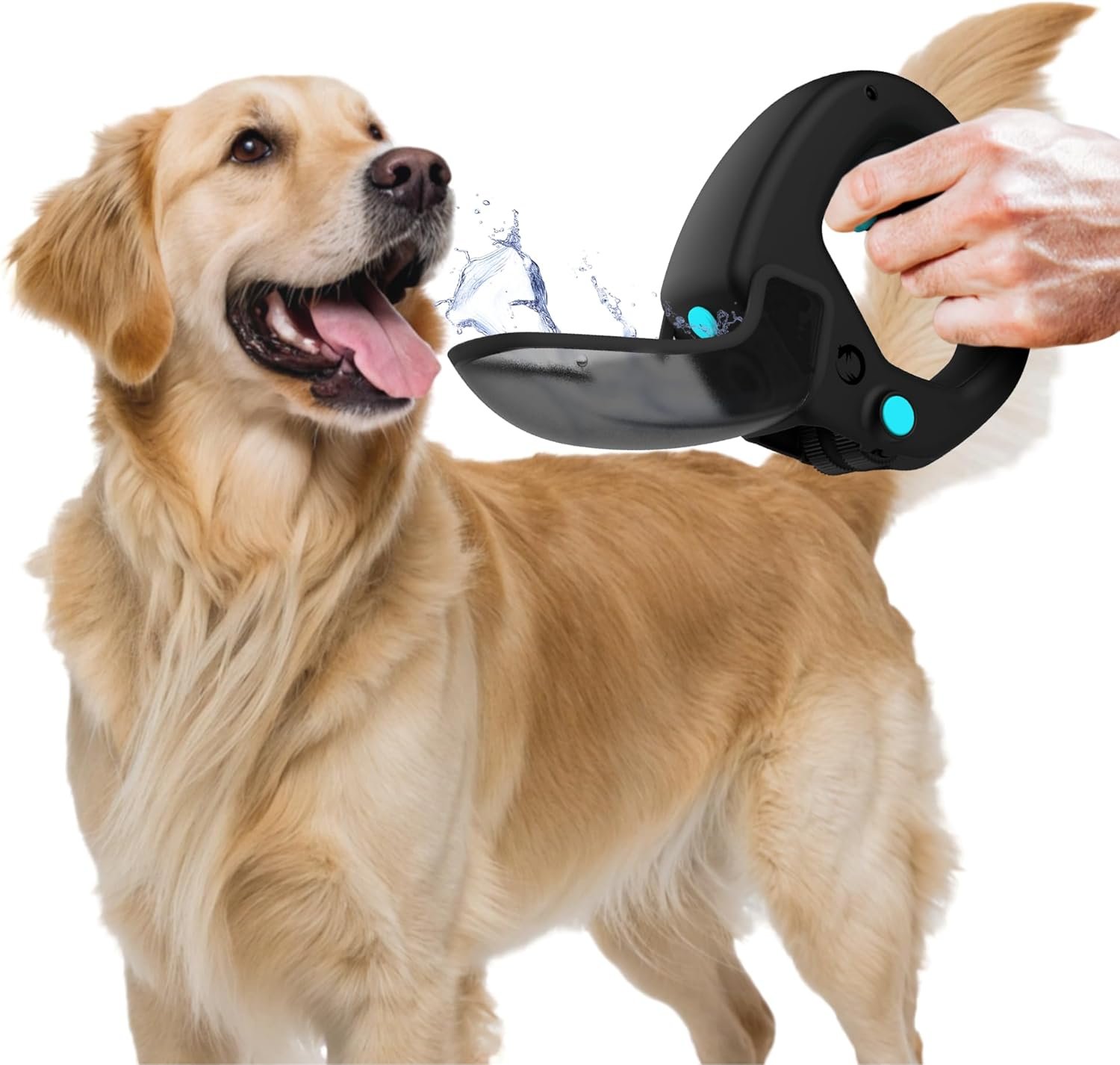 Portable Dog Water Bottle with Flip-Open Cup & Squirt Feature ... product review