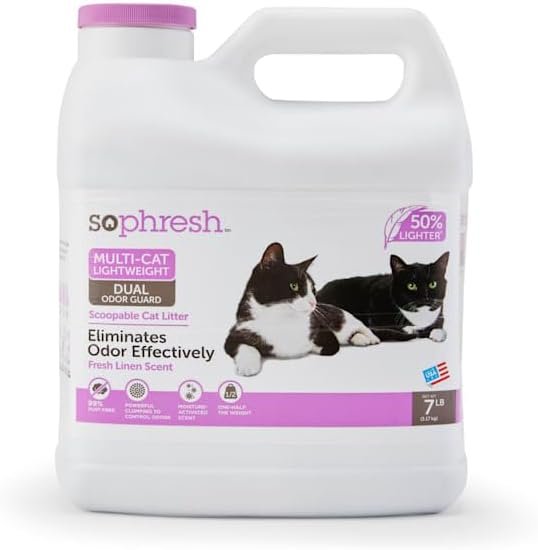So Phresh Multi-Cat Lightweight Dual Odor Guard Litter 7 lbs. product review
