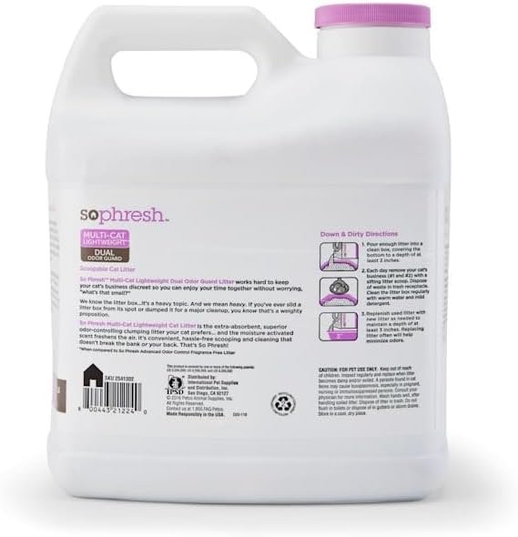 So Phresh Multi-Cat Lightweight Dual Odor Guard Litter 7 lbs.