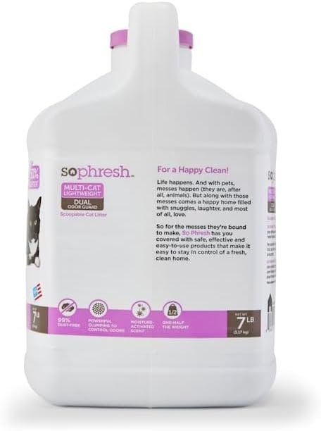 So Phresh Multi-Cat Lightweight Dual Odor Guard Litter 7 lbs.