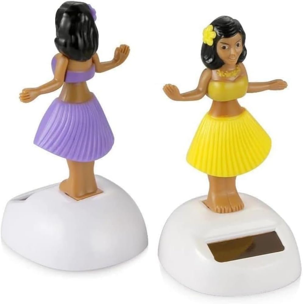 TypoGrove Solar-Powered Dancing Hula Girl Bobblehead