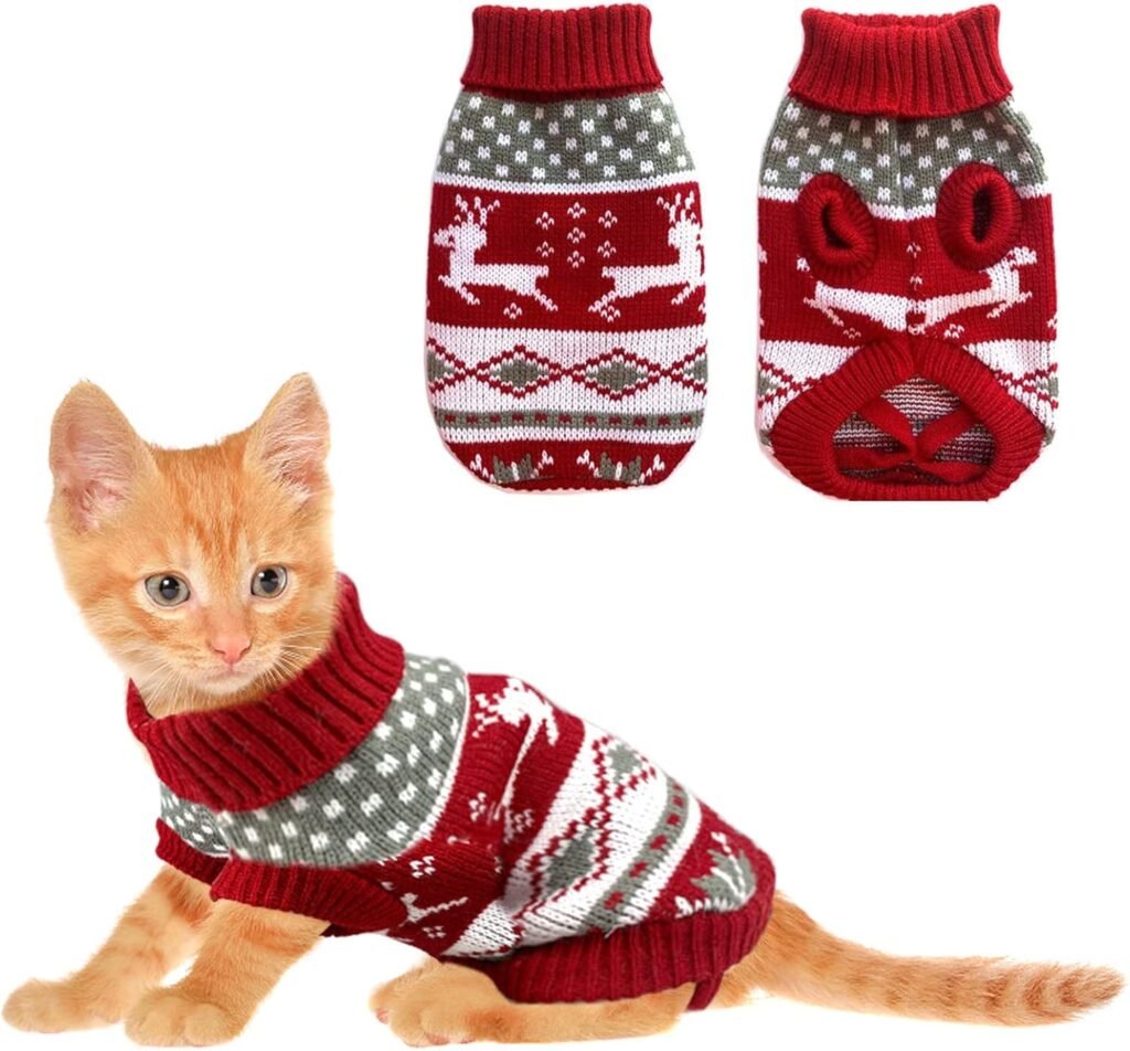 Vehomy Dog Christmas Sweaters Pet Winter Knitwear Xmas ... product review photo