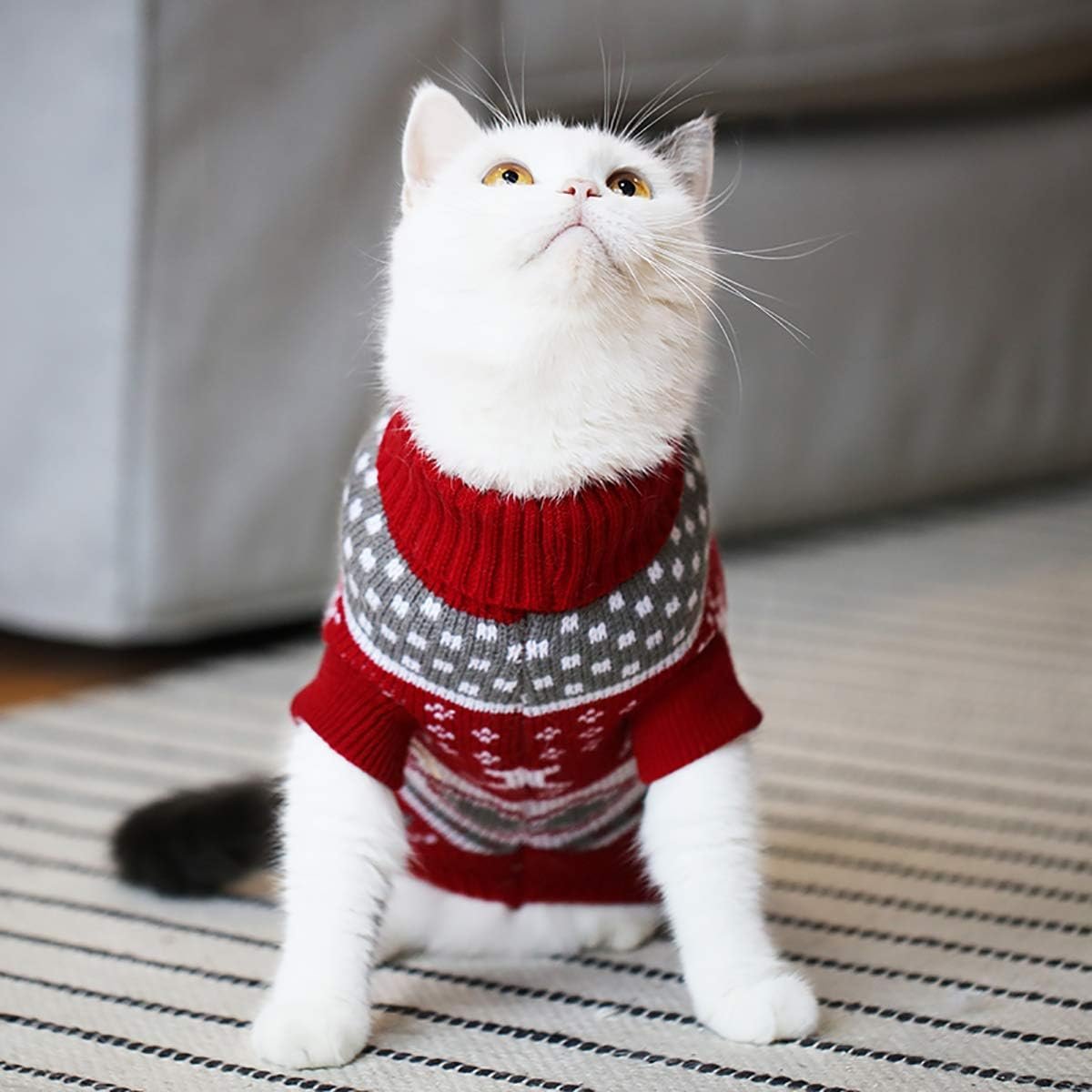 Vehomy Dog Christmas Sweaters Pet Winter Knitwear Xmas ...