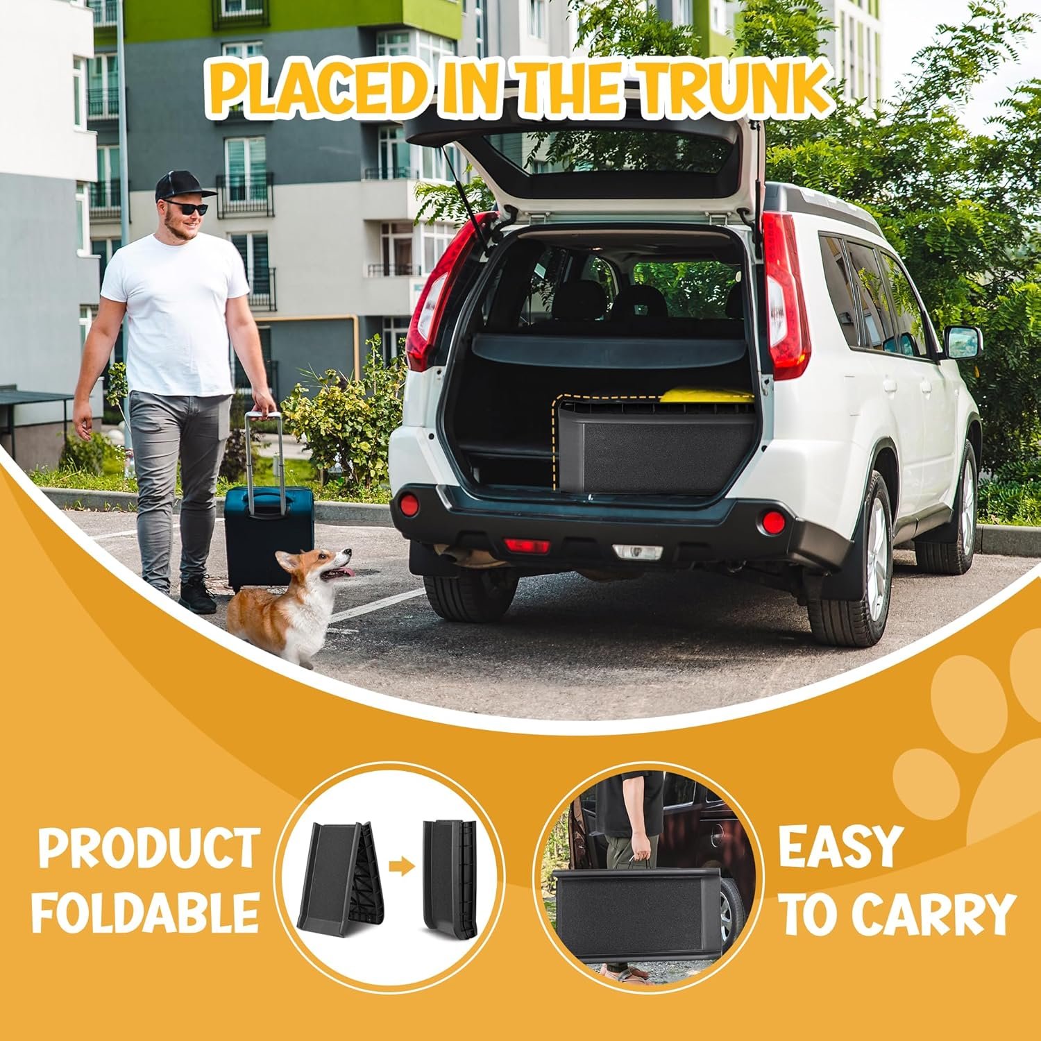 ZENY Portable Folding Dog Ramps for SUV, Truck, Car ...