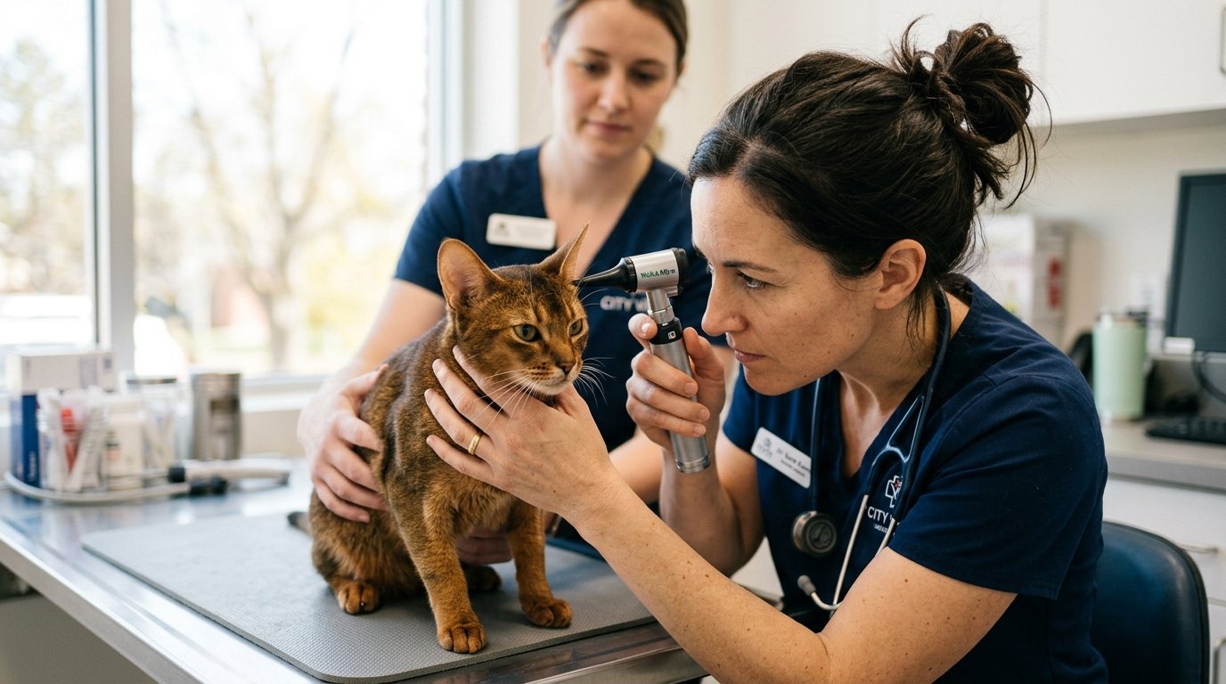 Cat Ear Mites: Symptoms, Causes, and Treatment Options - Abyssinian photo 2