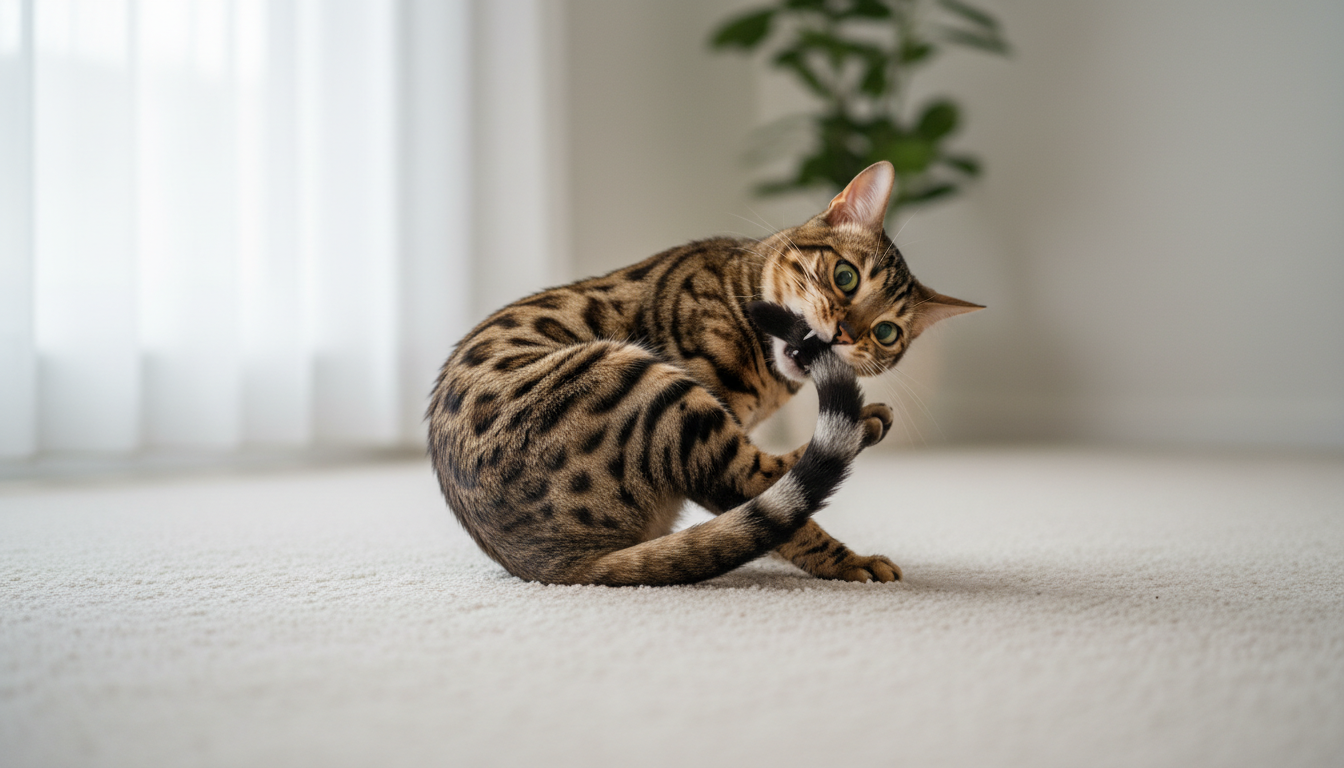 Bengal Cat Hyperesthesia Syndrome: Understanding Twitchy Skin, Sudden Grooming Bursts, and Manic Episodes - Bengal photo 2