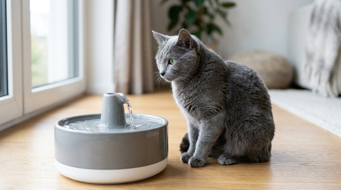 Excessive Thirst in Cats: Causes and When to See the Vet - Russian Blue photo 2