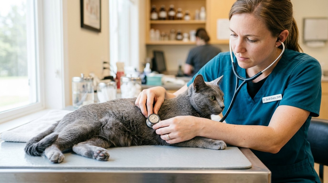 Feline Asthma: Recognizing the Signs and Managing Your Cat's Breathing Problems - Russian Blue photo 3