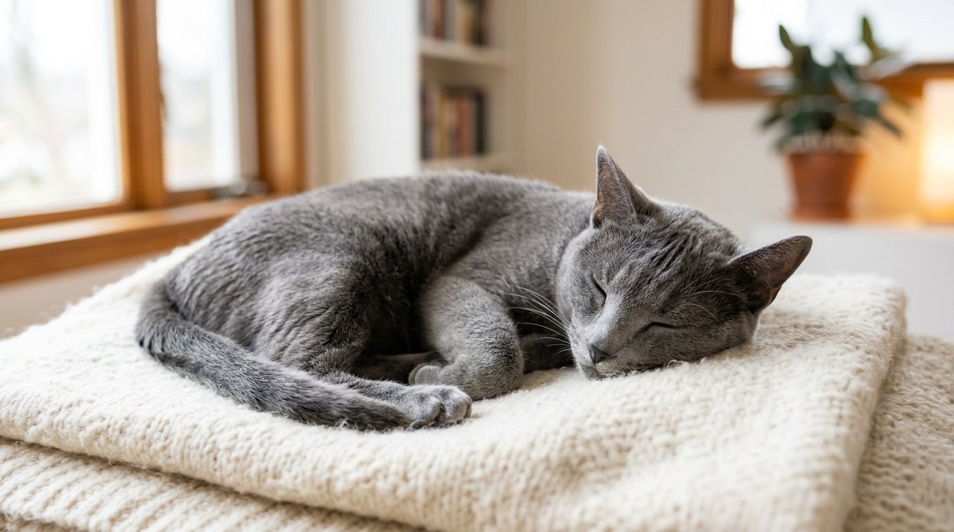 Feline Asthma: Recognizing the Signs and Managing Your Cat's Breathing Problems - Russian Blue photo 6