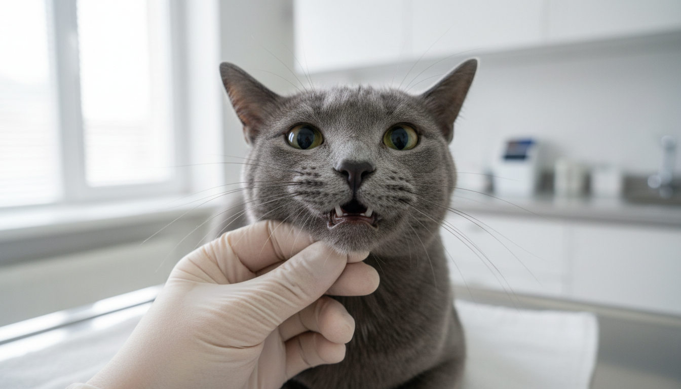 Dental Disease in Cats: Signs, Stages, and Treatment Options - Russian Blue photo 1