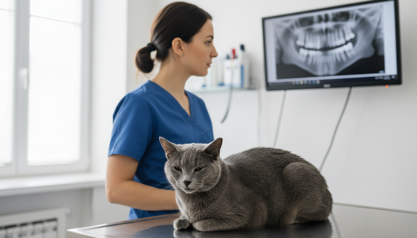 Dental Disease in Cats: Signs, Stages, and Treatment Options - Russian Blue photo 2