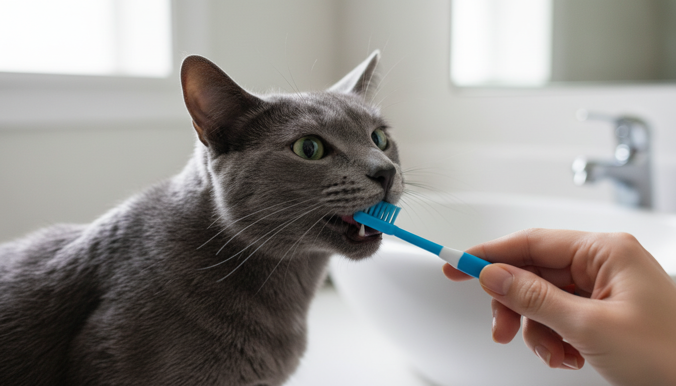 Dental Disease in Cats: Signs, Stages, and Treatment Options - Russian Blue photo 3